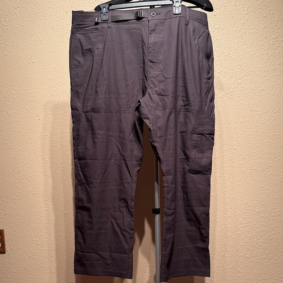 Prana Other - Men’s 42x28 charcoal gray super stretch cargo hiking straight leg pants